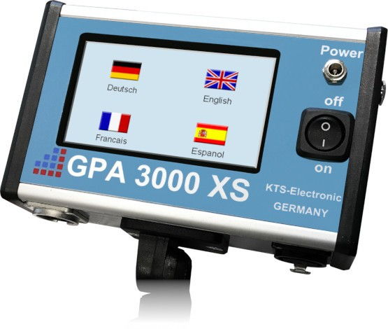 GPA 3000 XS Elektronikeinheit Sprachmenü